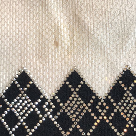 St John Evening knit sparkly argyle sheath dress - Picture 7 of 7